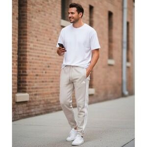 Adidas 3-Stripes Multi Sport Jogger Pants XL Wonder Alumina Athletic JE6353 New